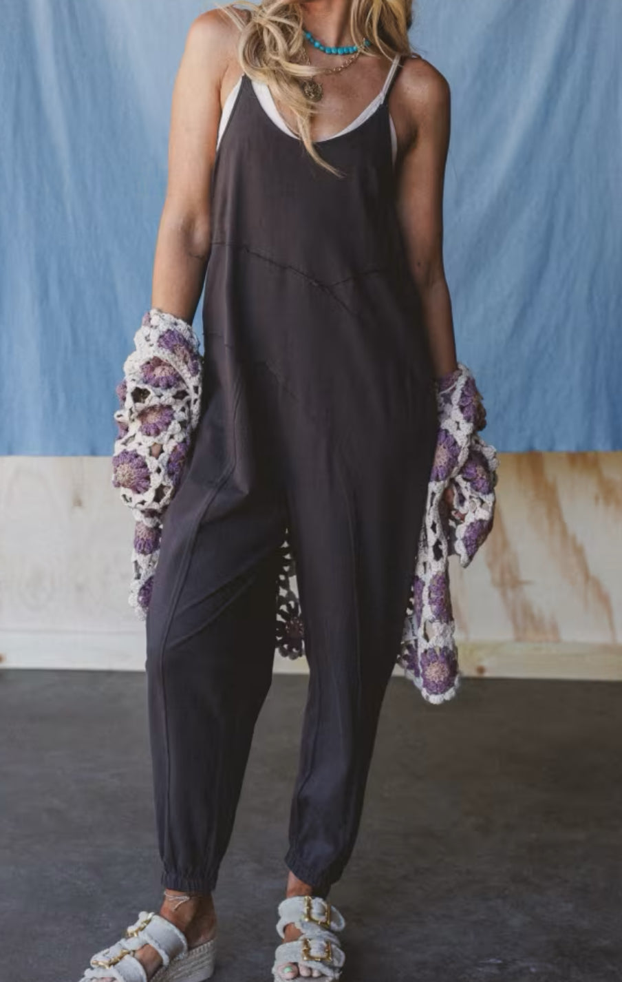 Very J Harem Jumpsuit
