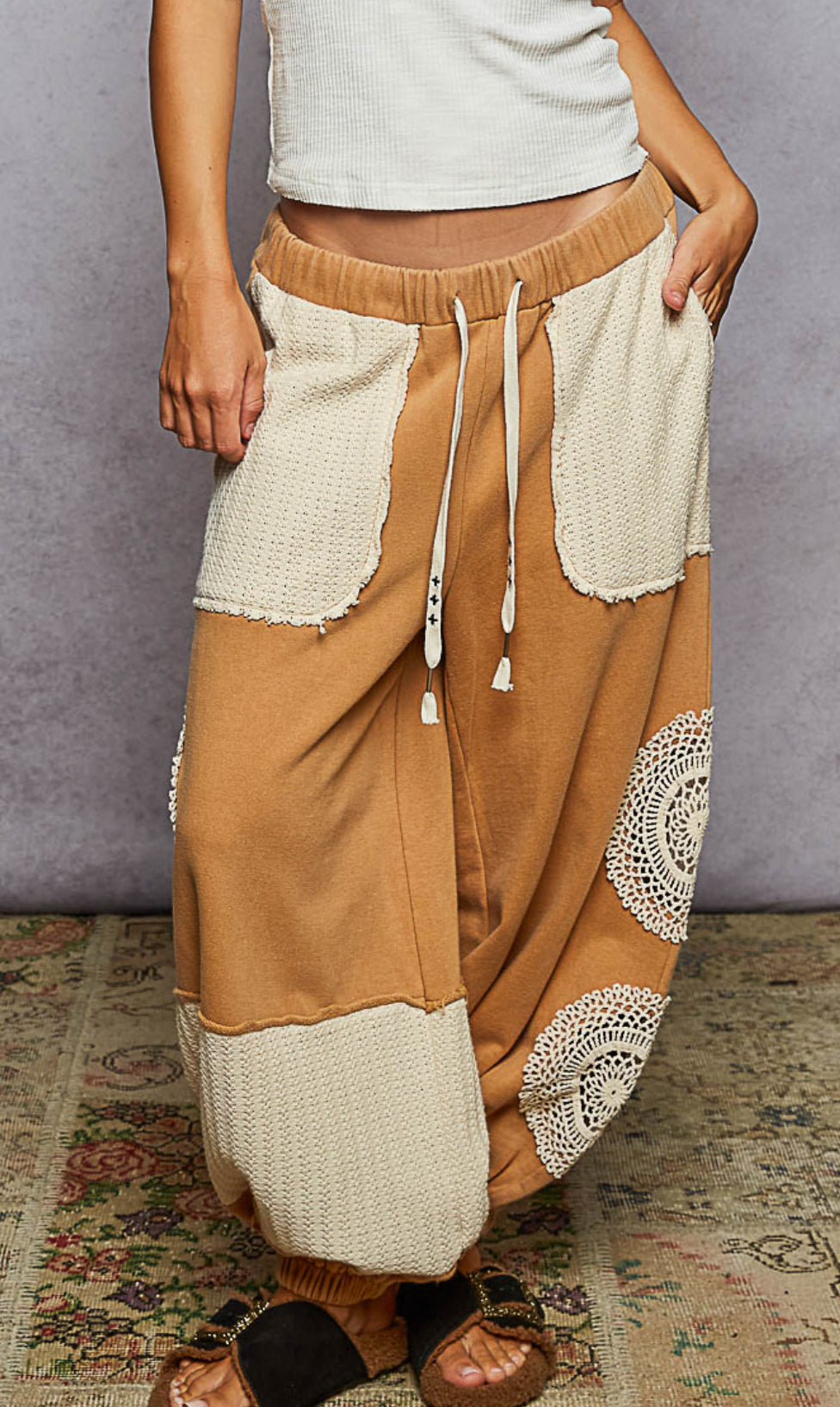 POL Doily Crochet Jogger