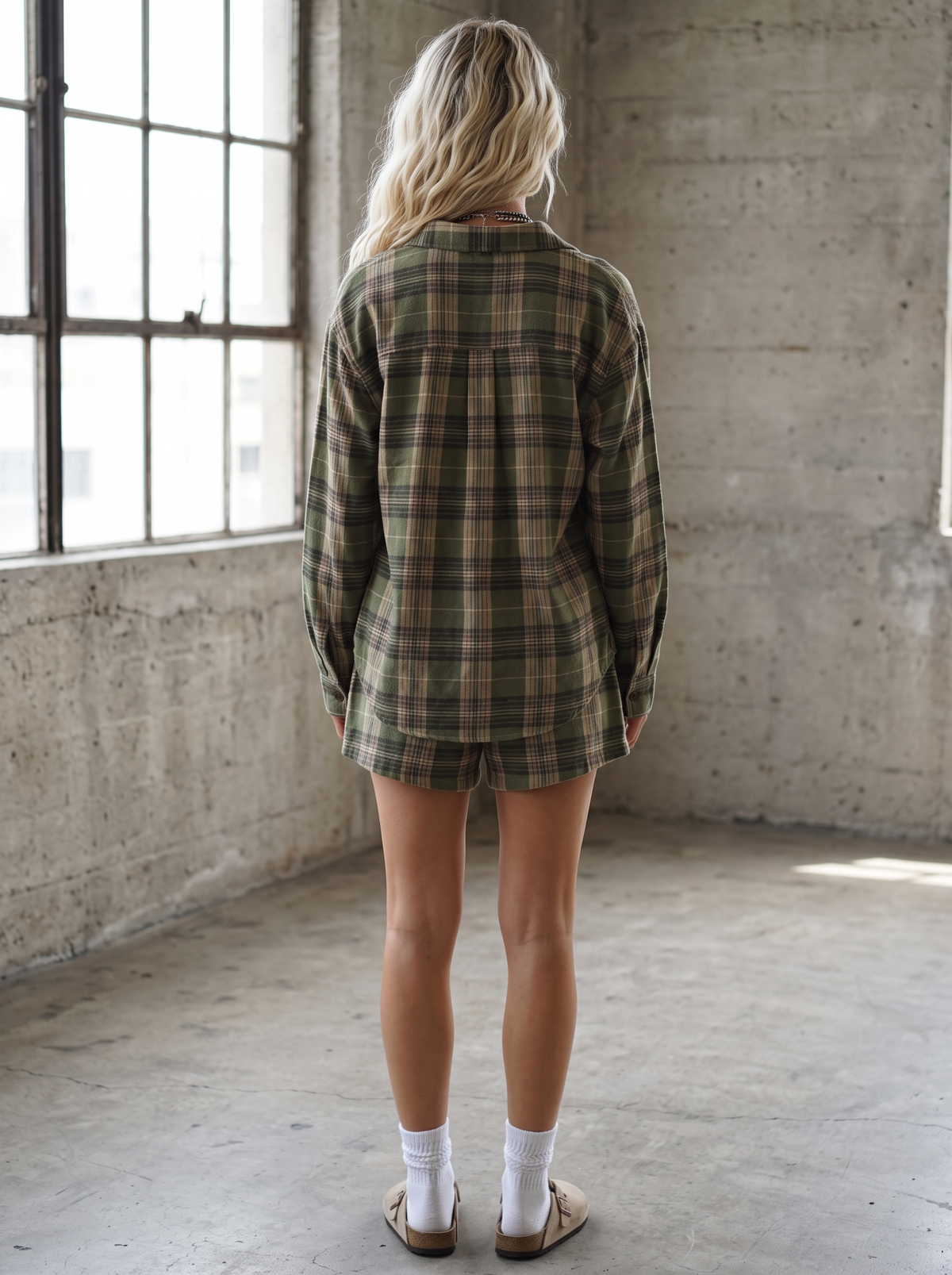 Plaid Button Down Top