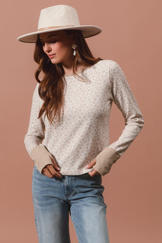 So Me Floral Knit Top