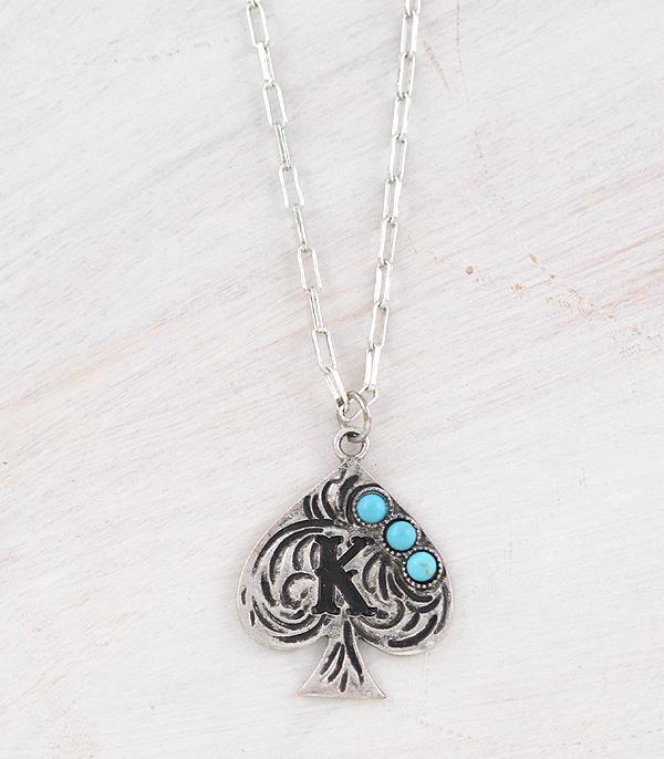 Western Spade Turquoise Necklace