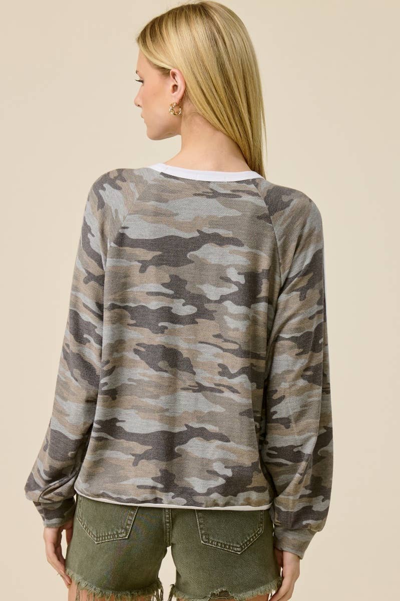 Free Bird 1776 Graphic L/S Vintage Rib Knit Pullover