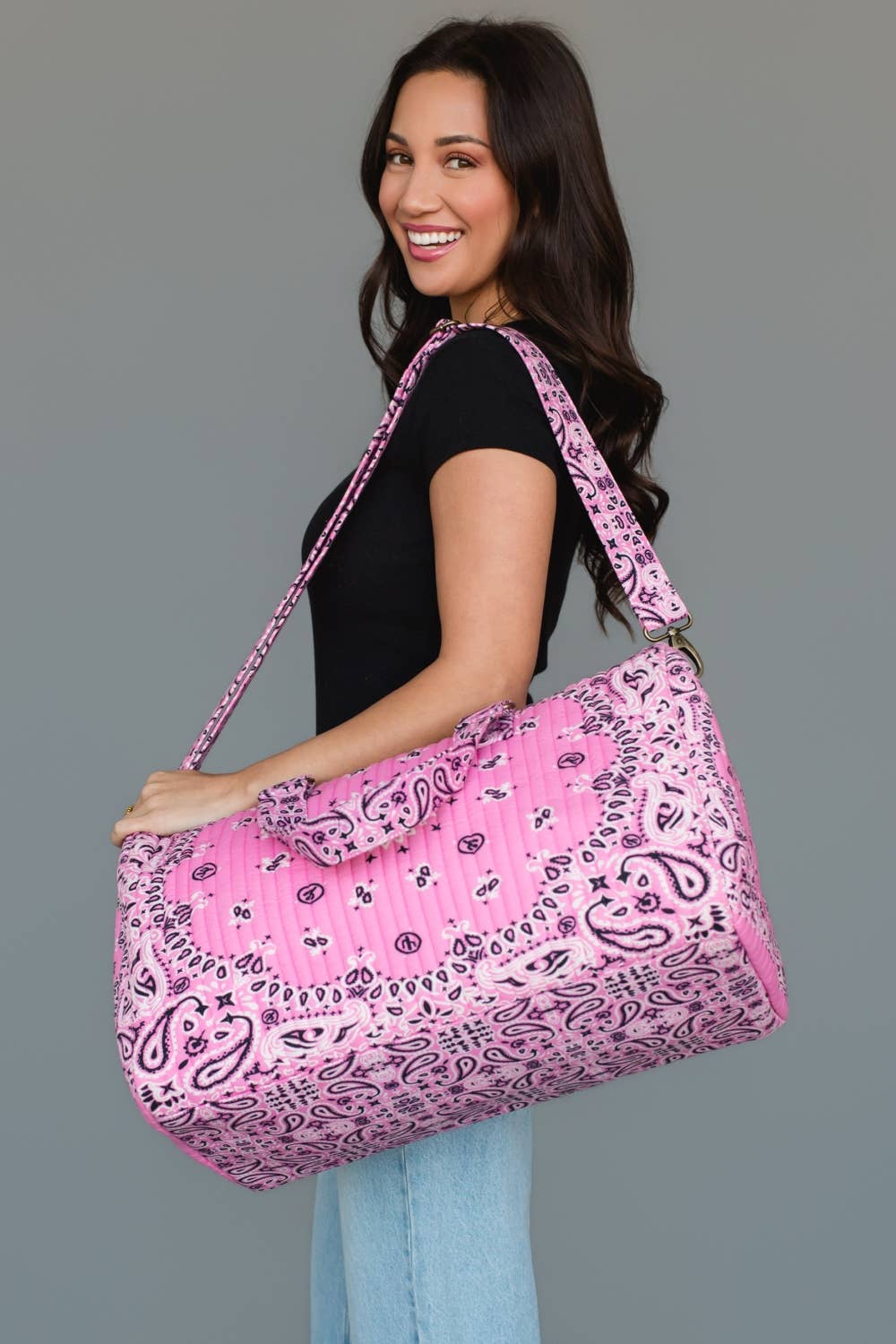 Pink Bandana Duffel