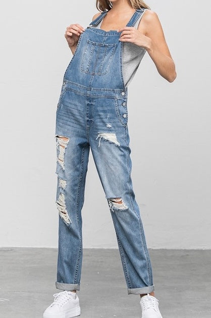 Insane Gene Distressed Overalls