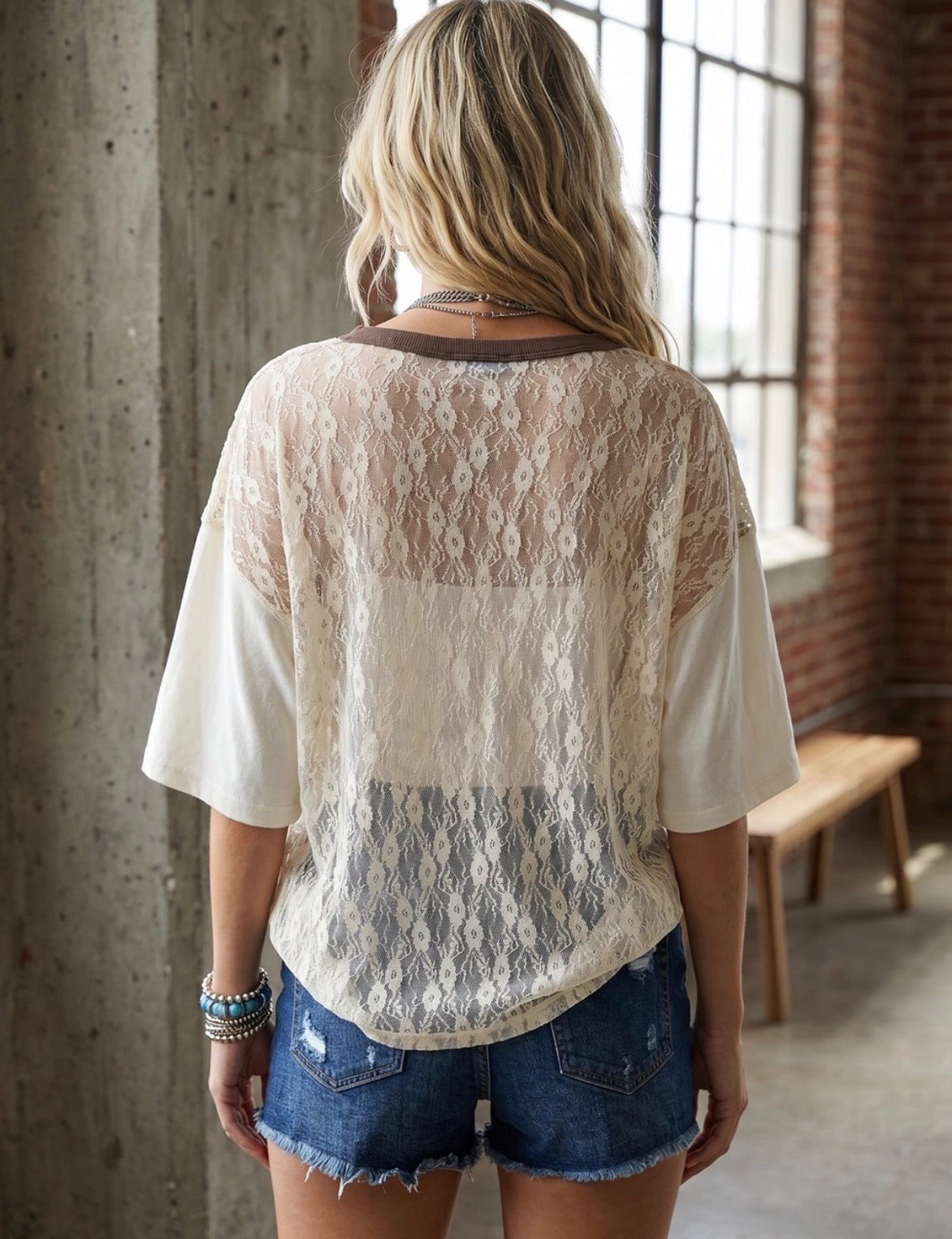 Free Bird Lace Tee
