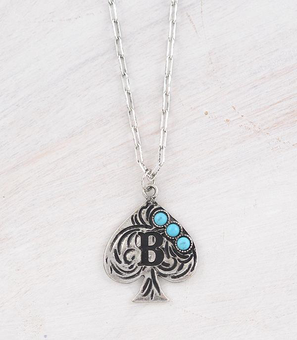 Western Spade Turquoise Necklace