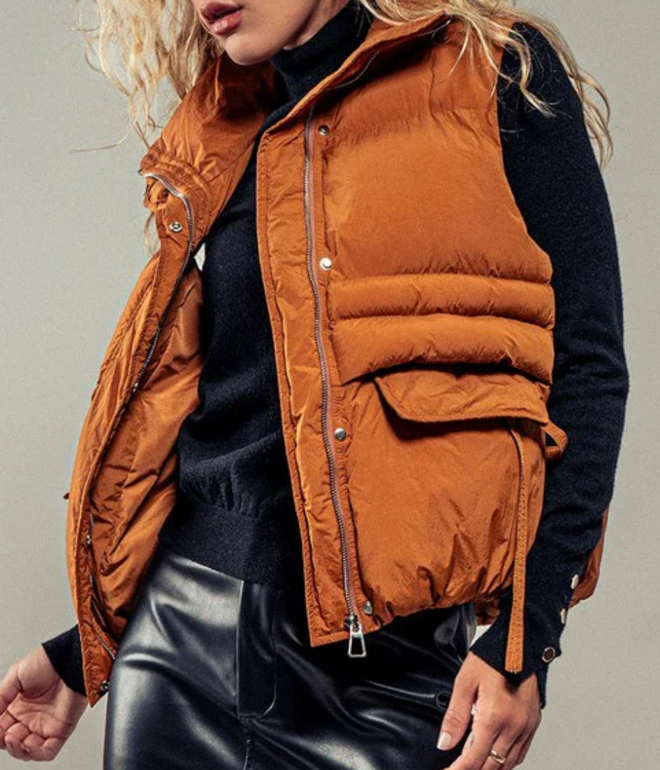 Cargo Puffer Vest