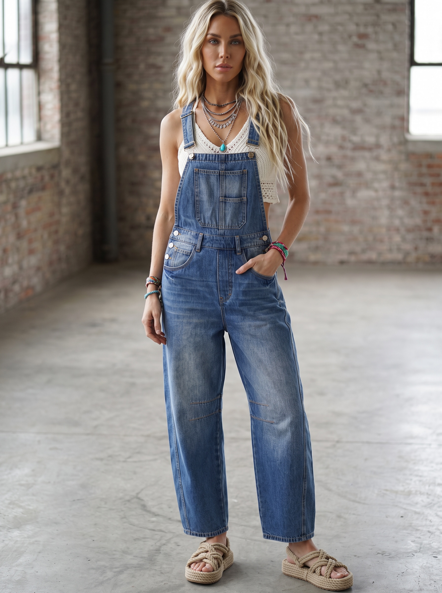 PREORDER- Bluivy Barrel Overalls