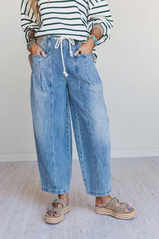 Very J Barrel Jeans