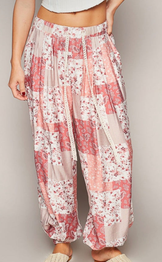 PREORDER - POL Boho Floral Jogger
