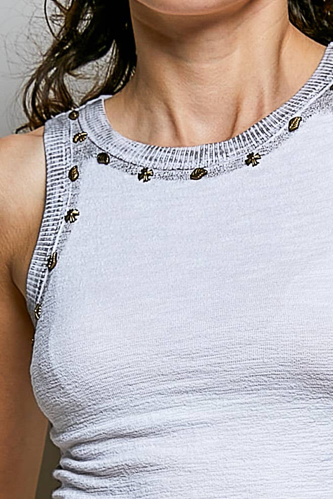 POL Round Neck Stub Tank