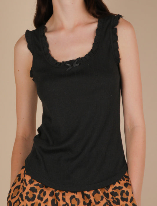 Very J Ruffle Bow Tank