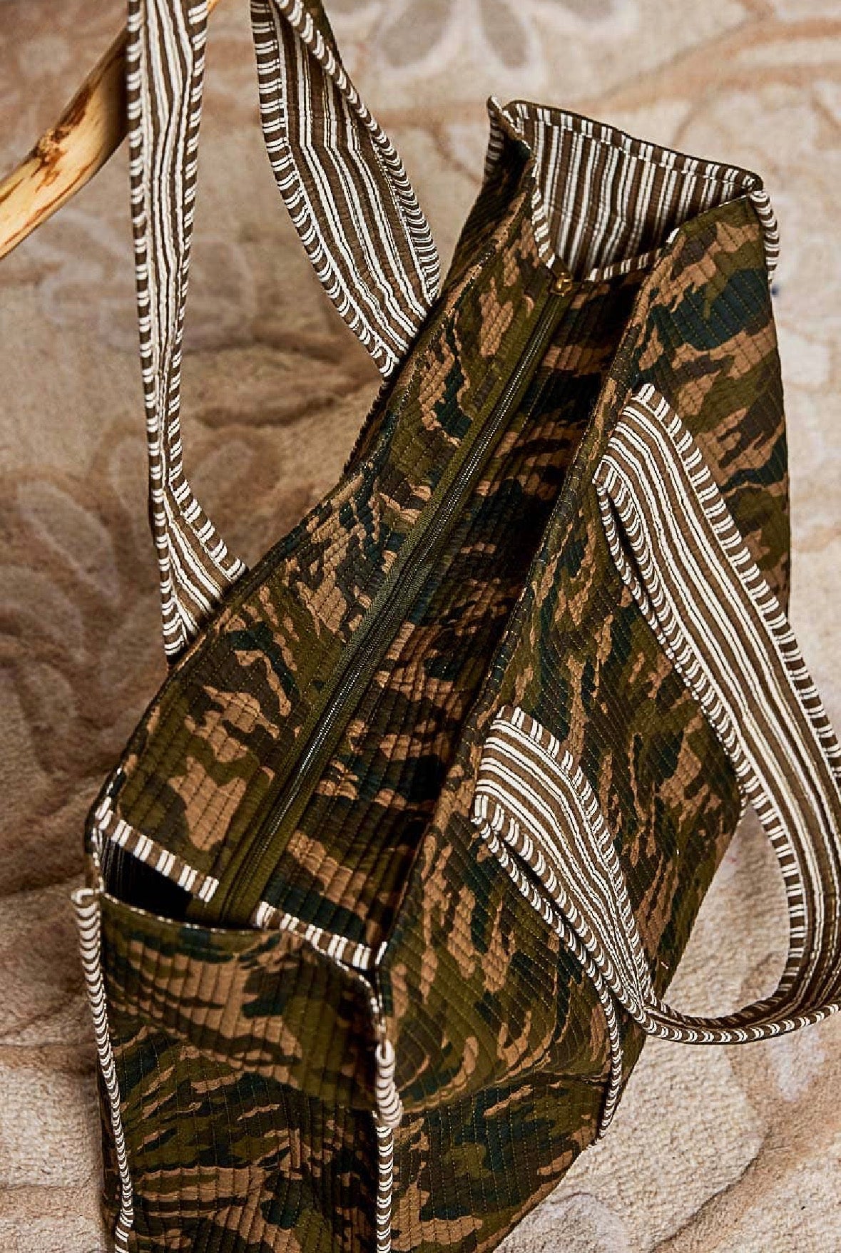 PREORDER - POL Oversized Quilted Camo Tote