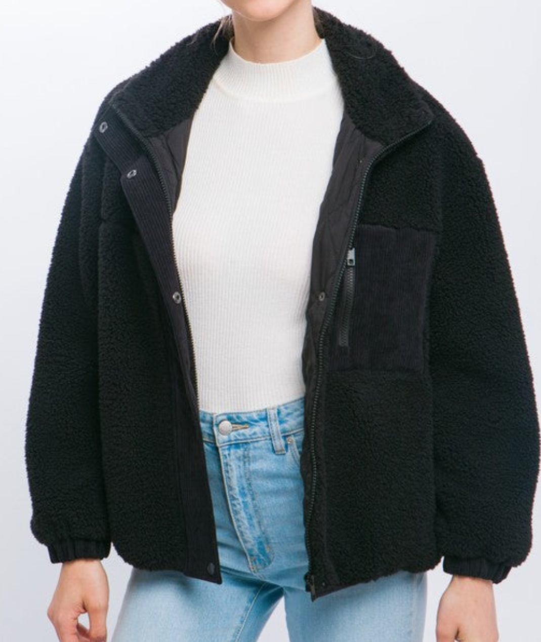 Sherpa Puffer Jacket