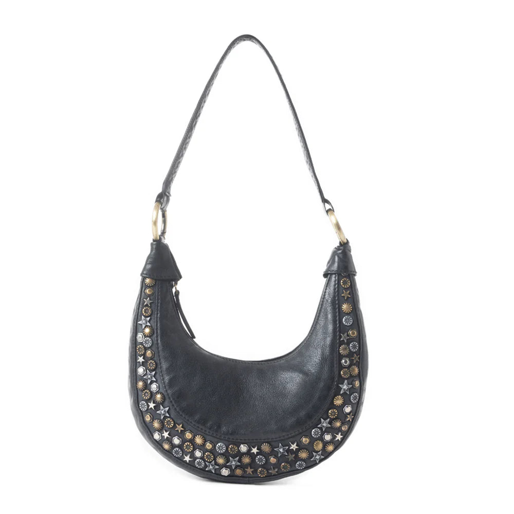 Myra Studded Leather Hobo