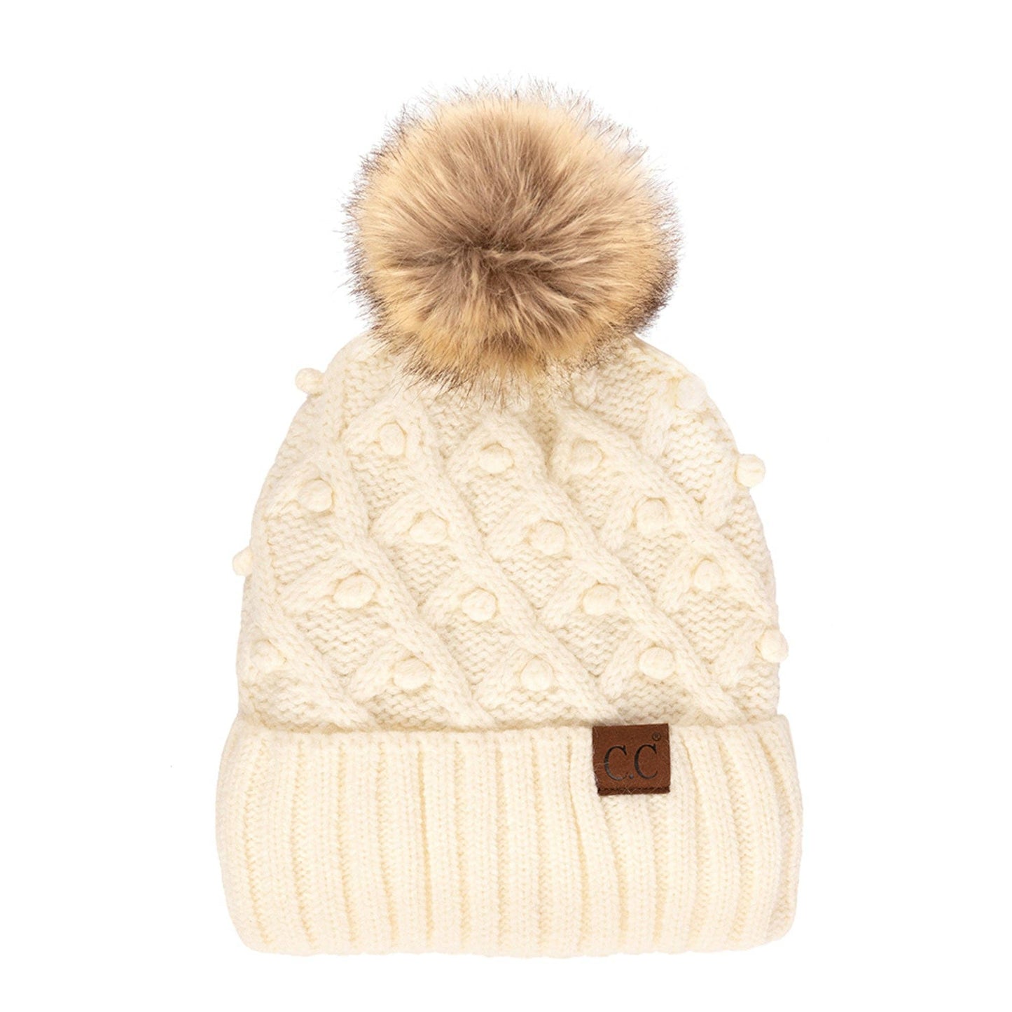 CC Crafted Pom Detail Beanie