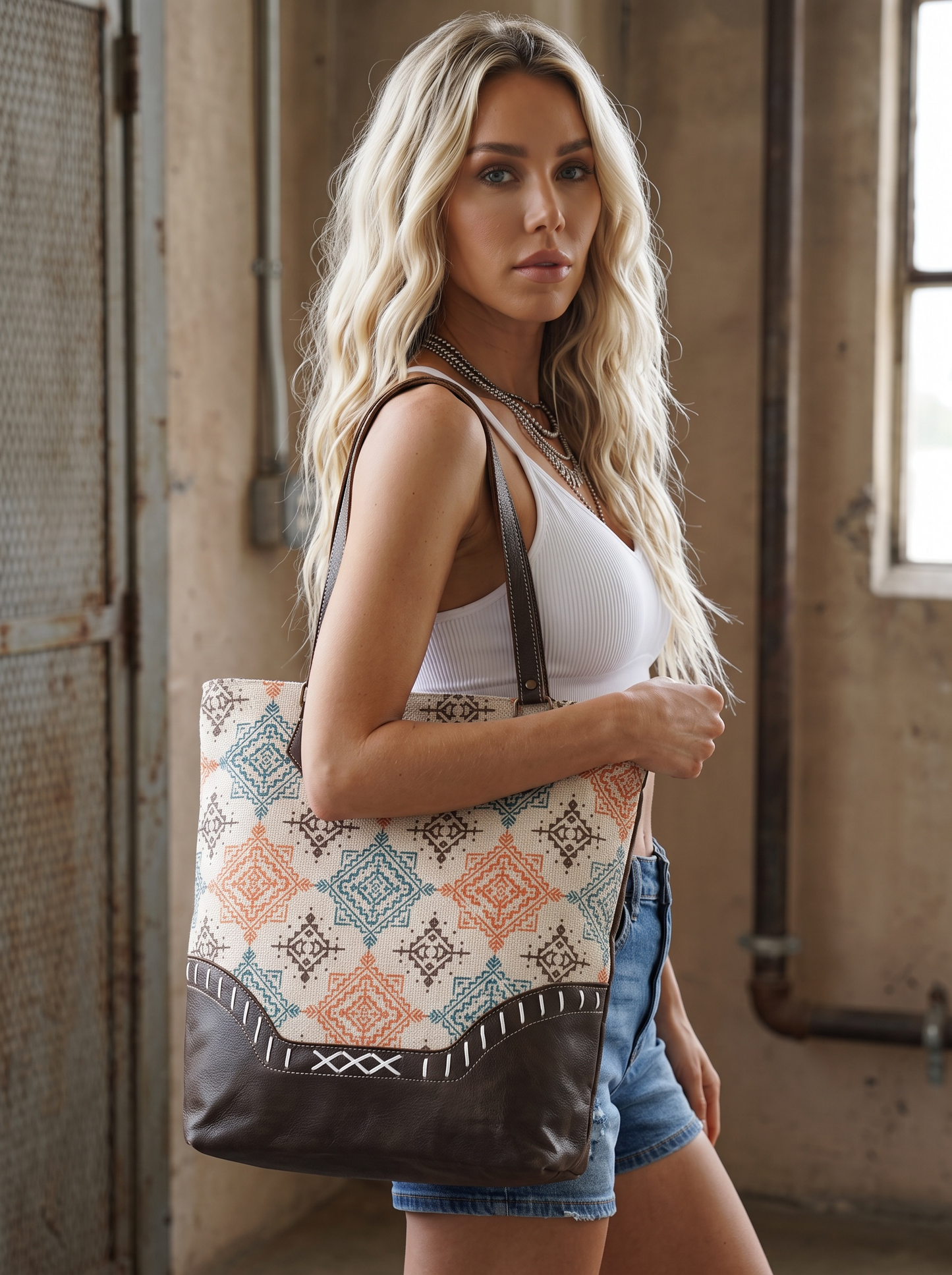 Boho Print Tote