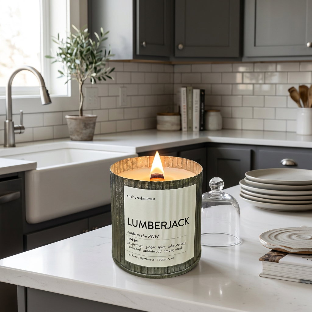 Lumberjack | Rugged Woodsy Wood Wick Candle