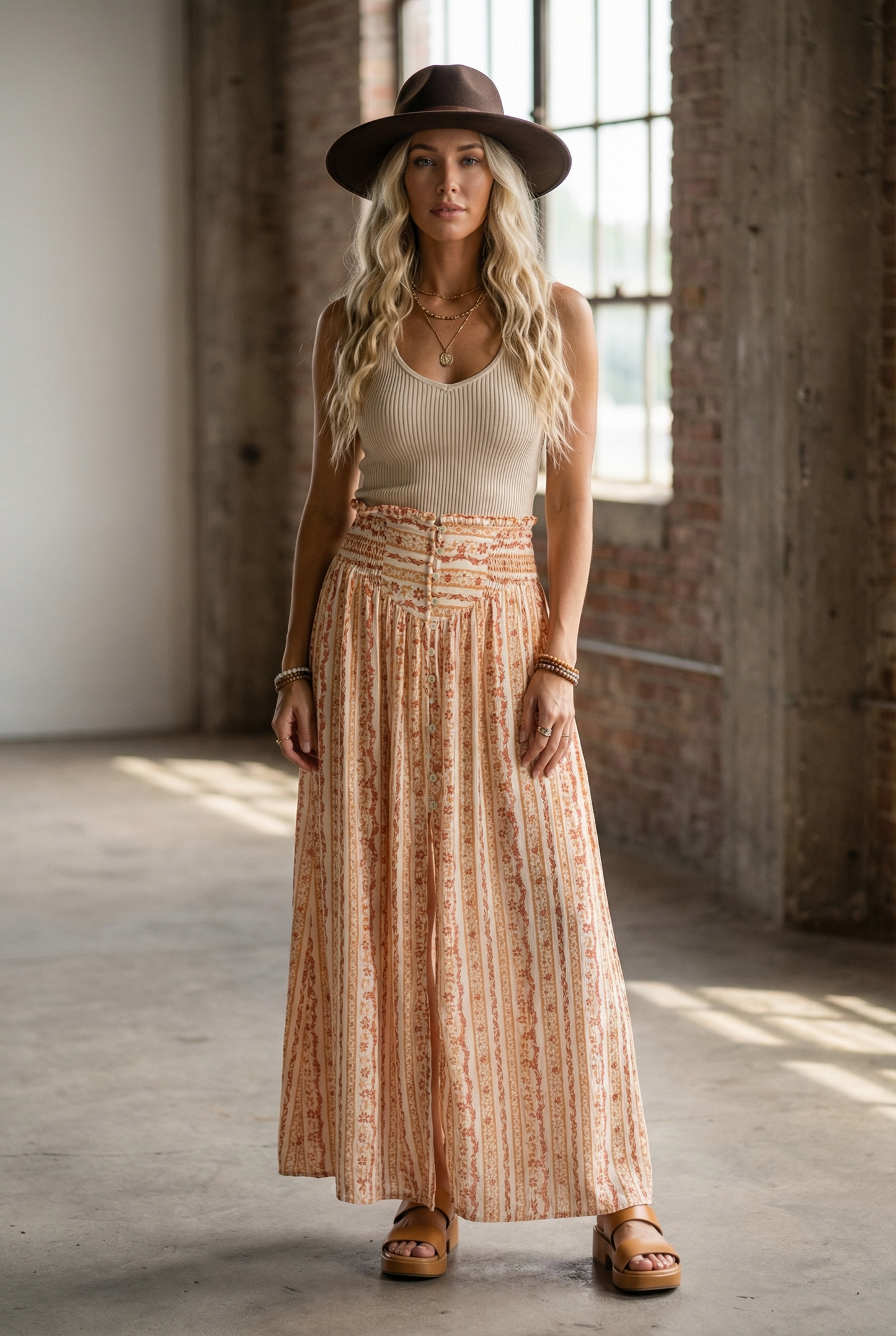 Promesa Floral Maxi Skirt