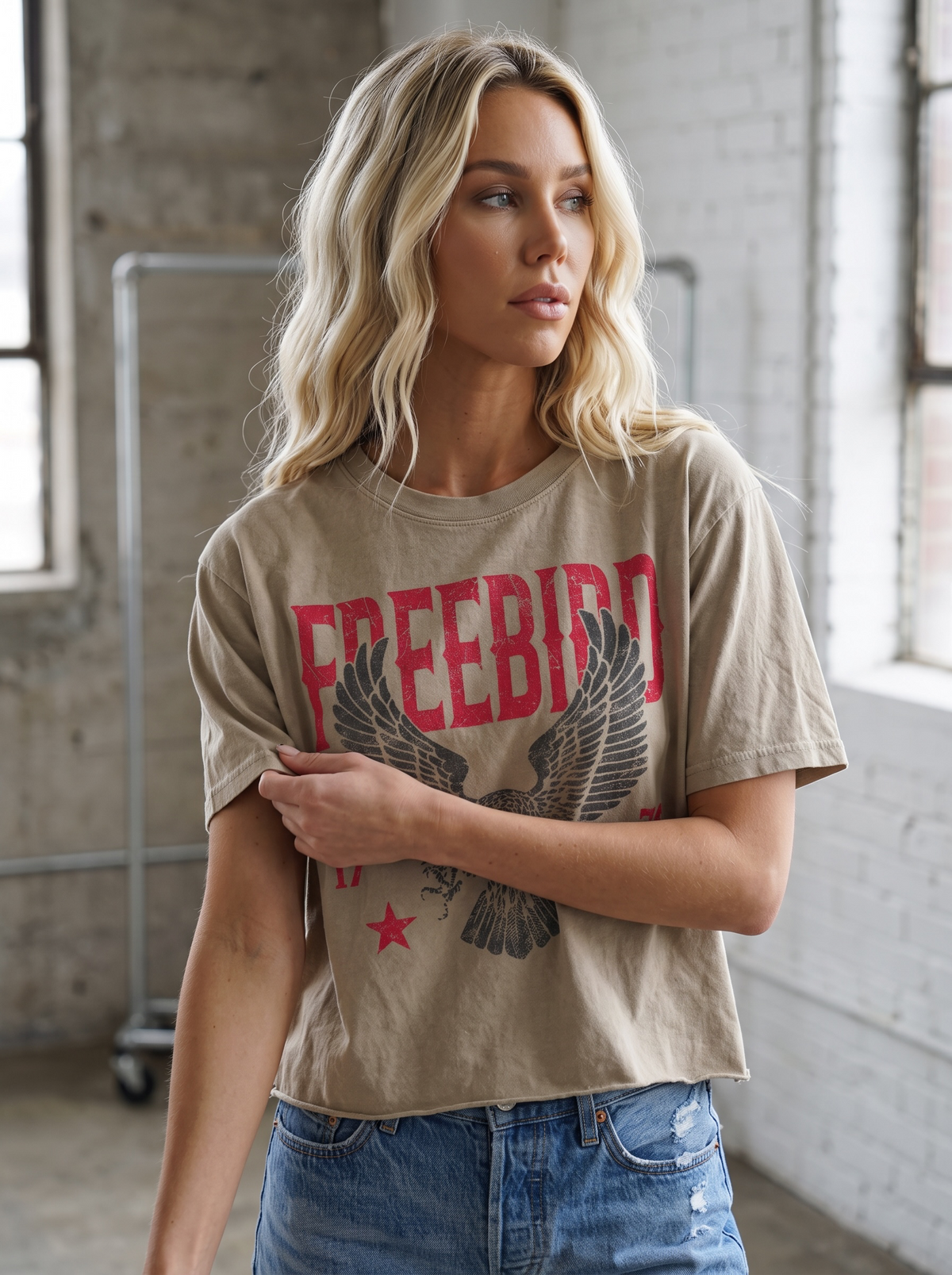 Free Bird Crop Tee