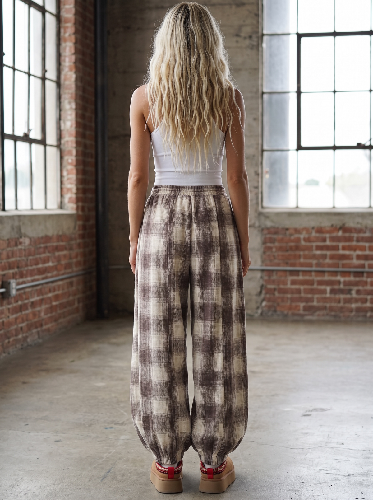 Plaid Jogger Pants