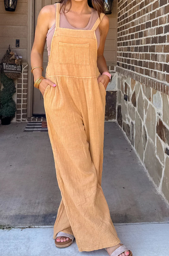 Very J Gauze Jumpsuit