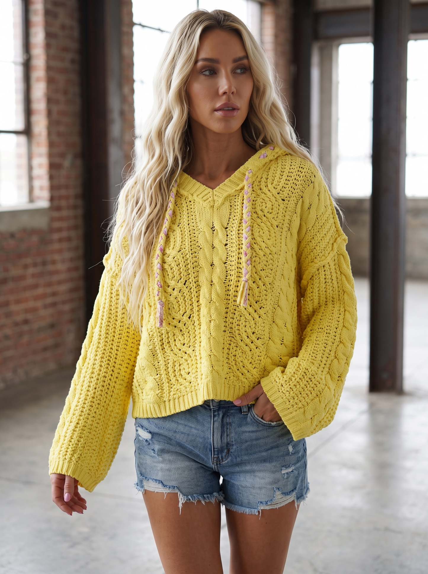 POL Oversize Chenille Hoodie