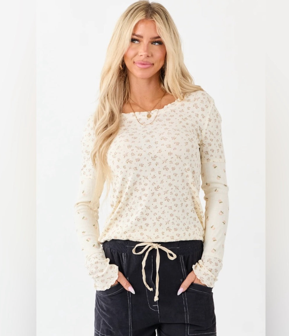 Very J Floral Print Top