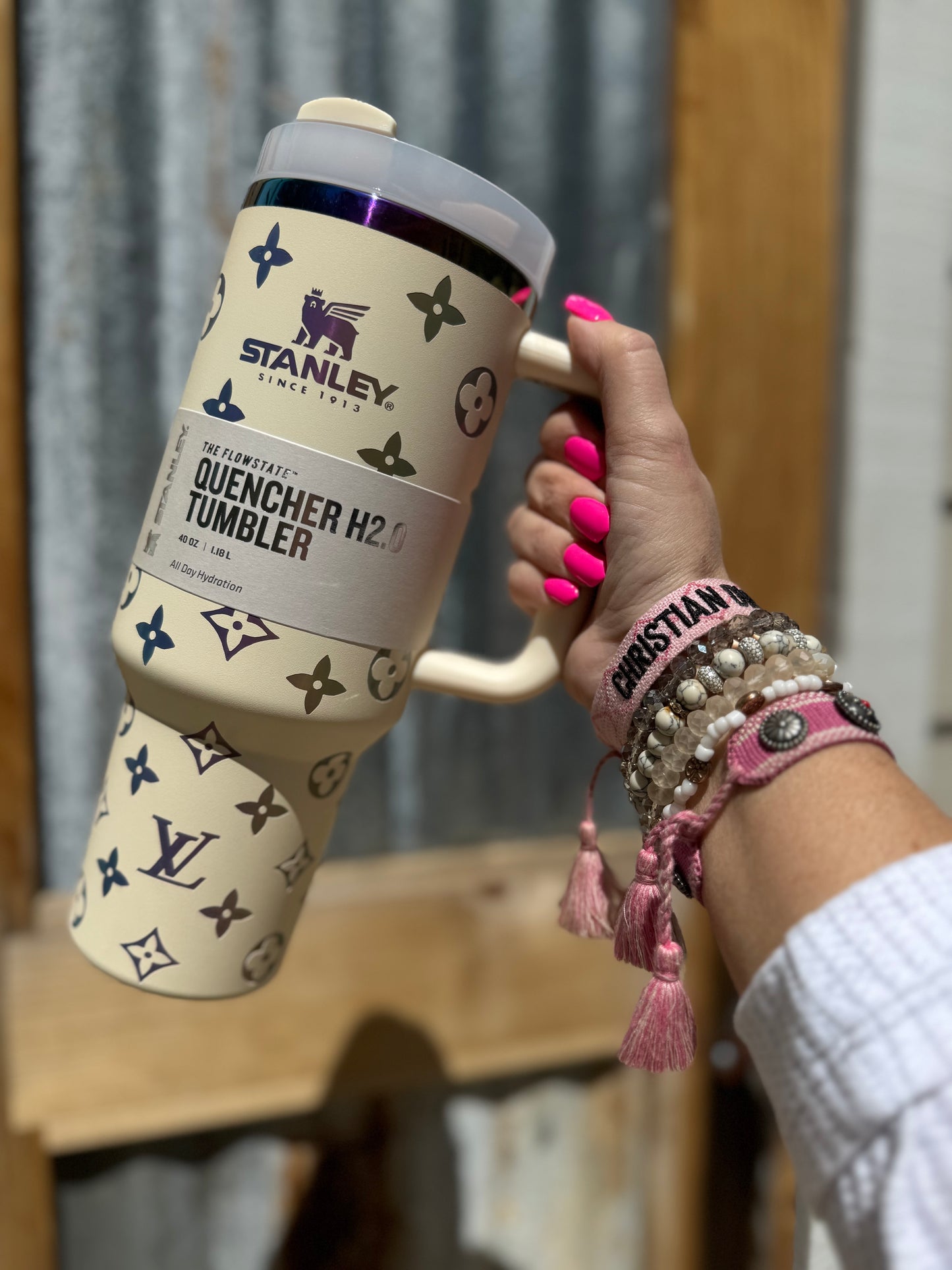 LV Dupe Stanley Tumbler