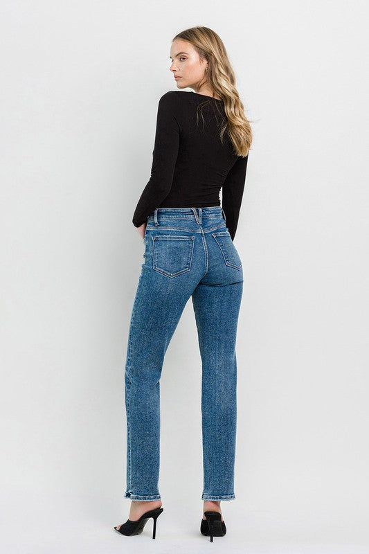 High Rise Straight Jeans