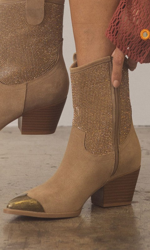 Oasis Society Bling Cowgirl Booties