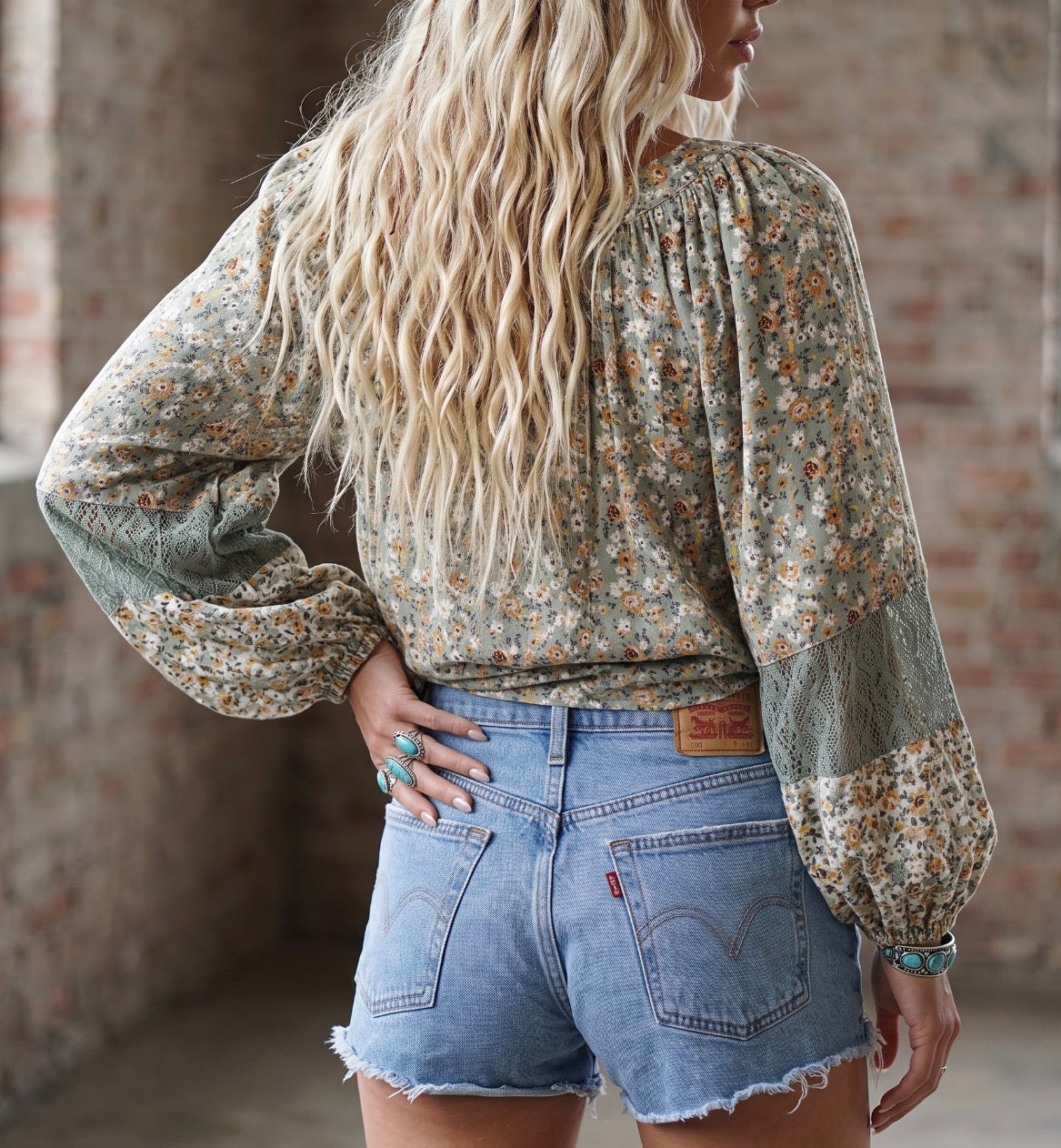 Angie Tie Front Blouse