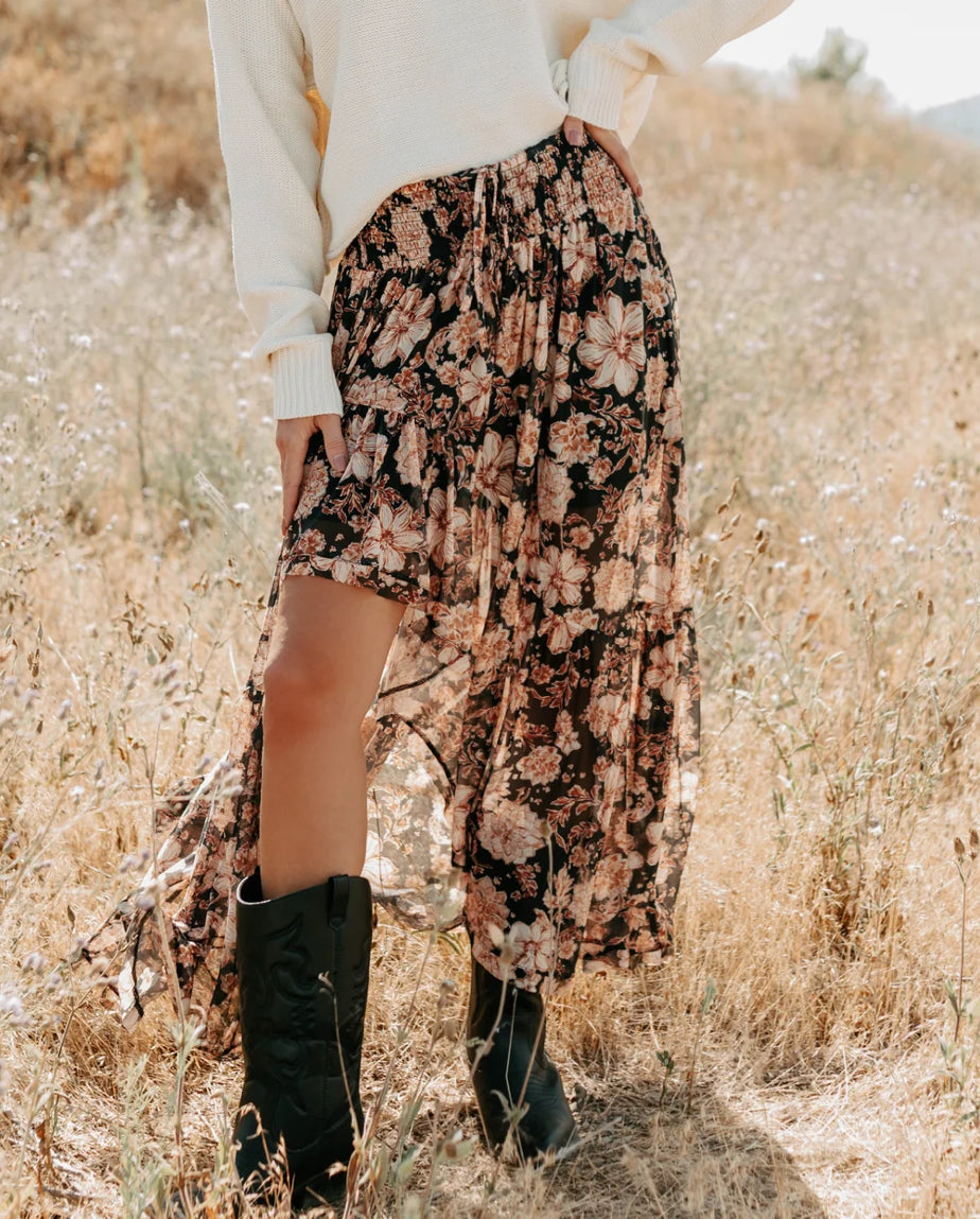 Promesa Flora Asymmetrical Skirt