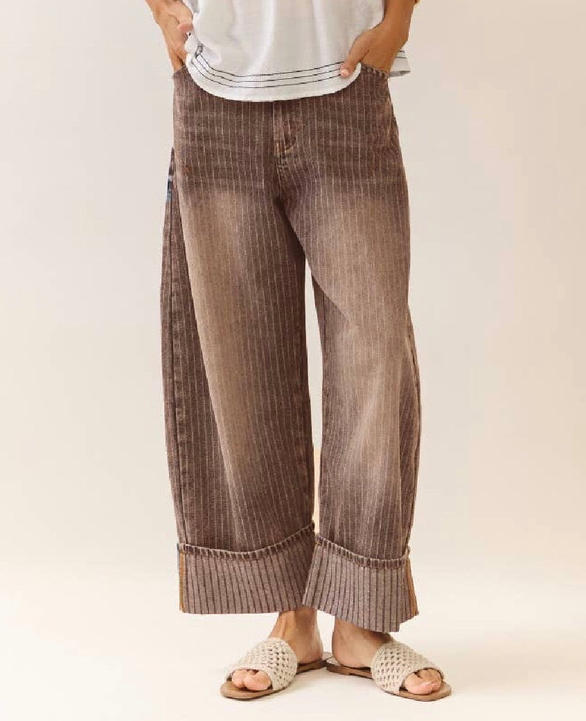 PREORDER - Striped Barrel Carpenter Pants