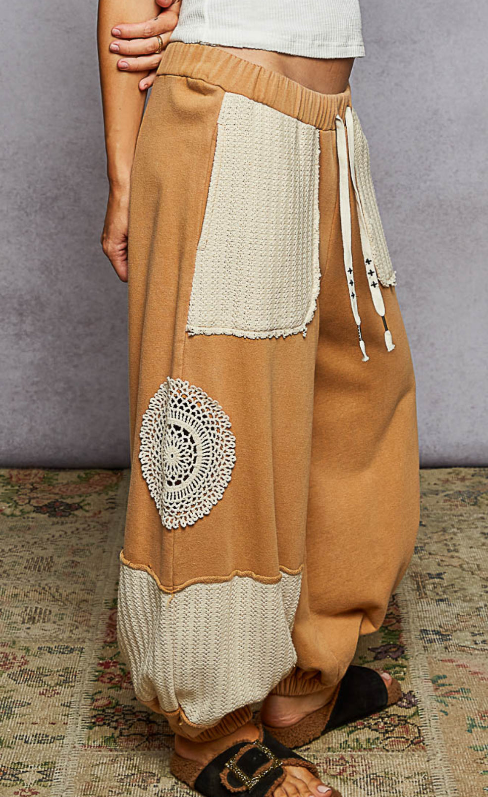 POL Doily Crochet Jogger