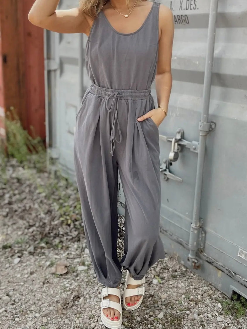 Listicle Jogger Style Jumpsuit