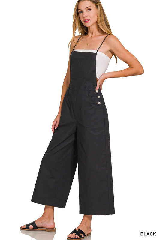 DEAL OF THE DAY!!! Tie Back Cropped Overalls
