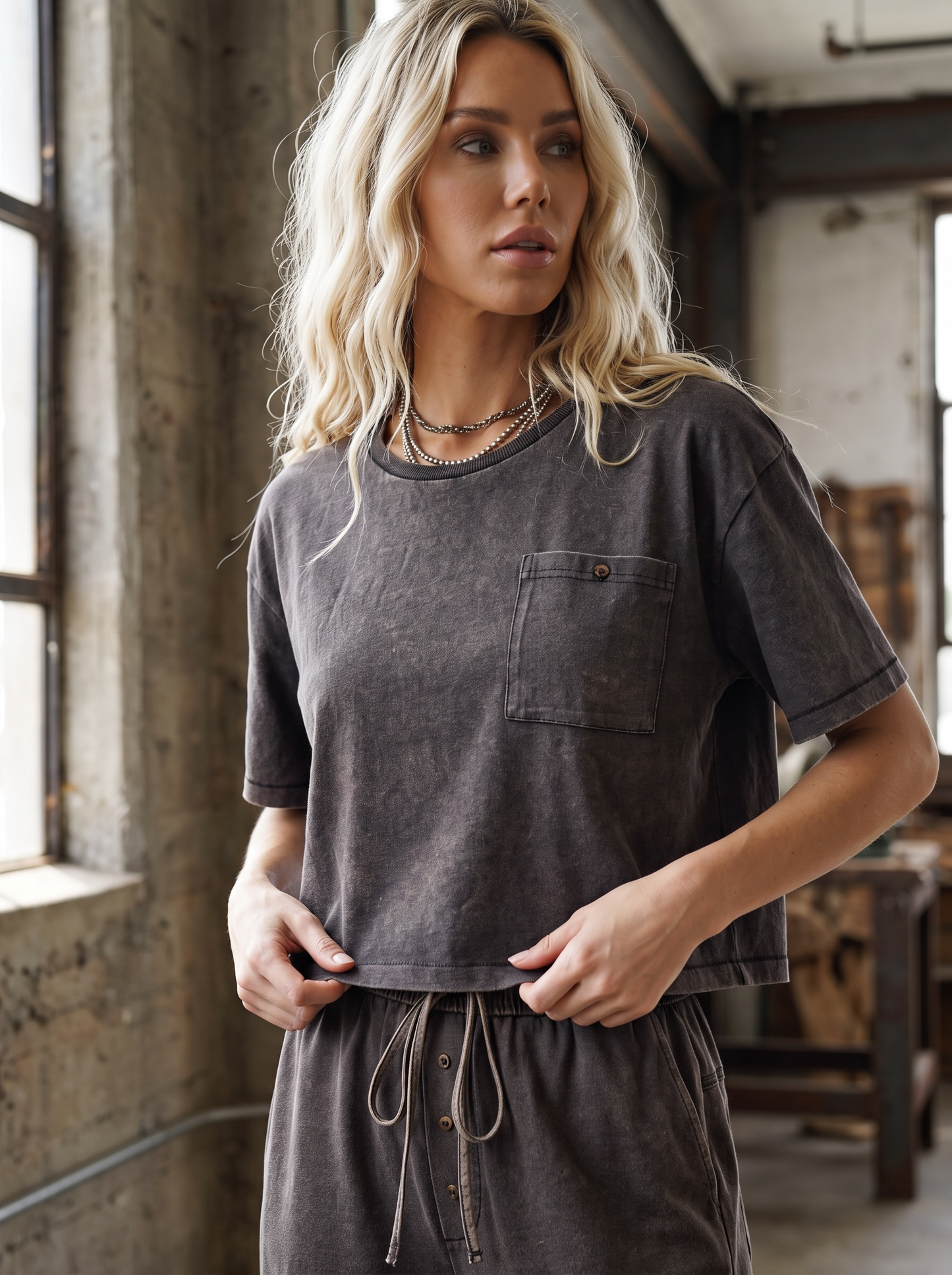 Eesome Mineral Washed Top