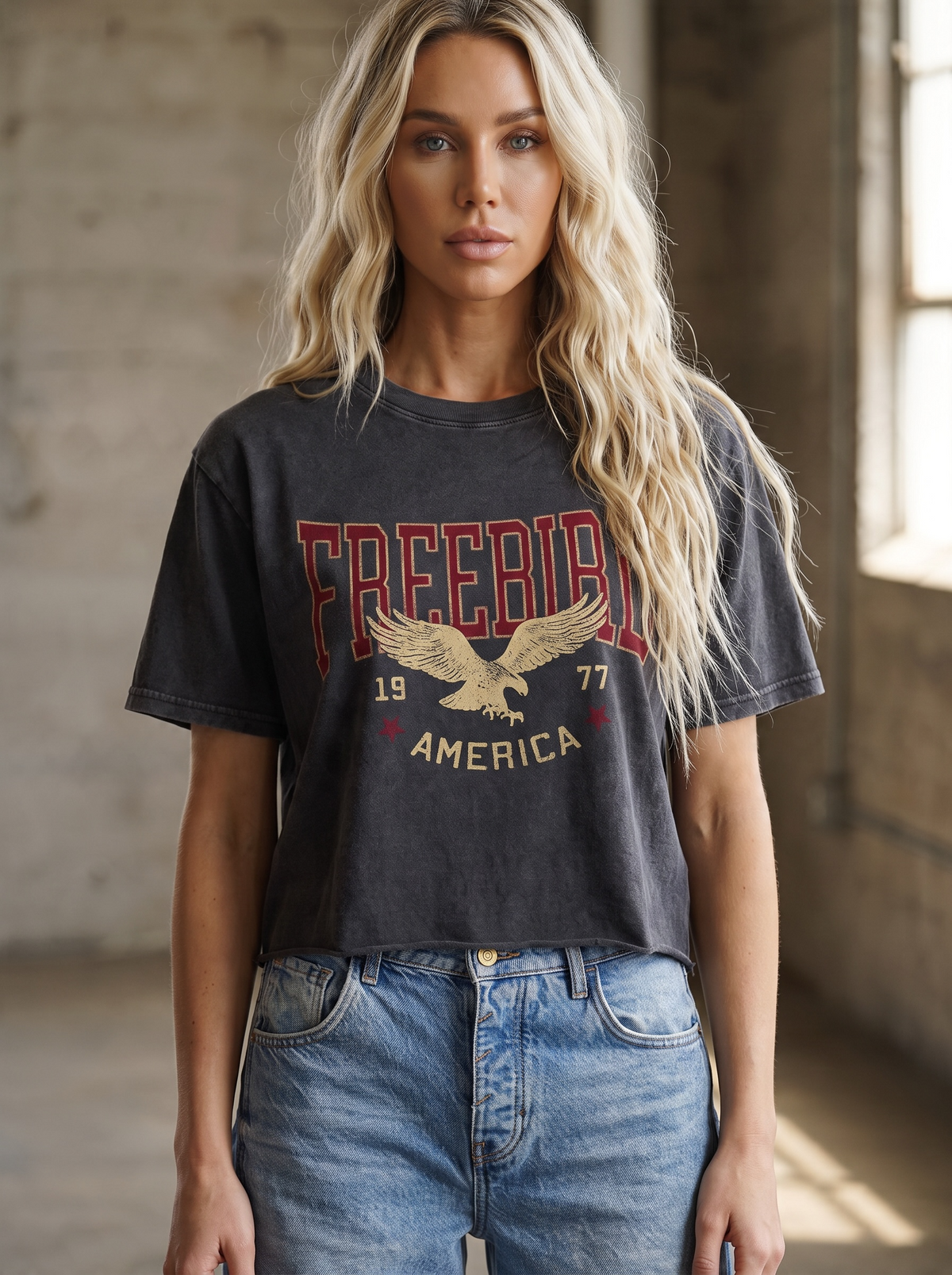 Free Bird Crop Tee