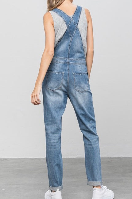 Insane Gene Distressed Overalls