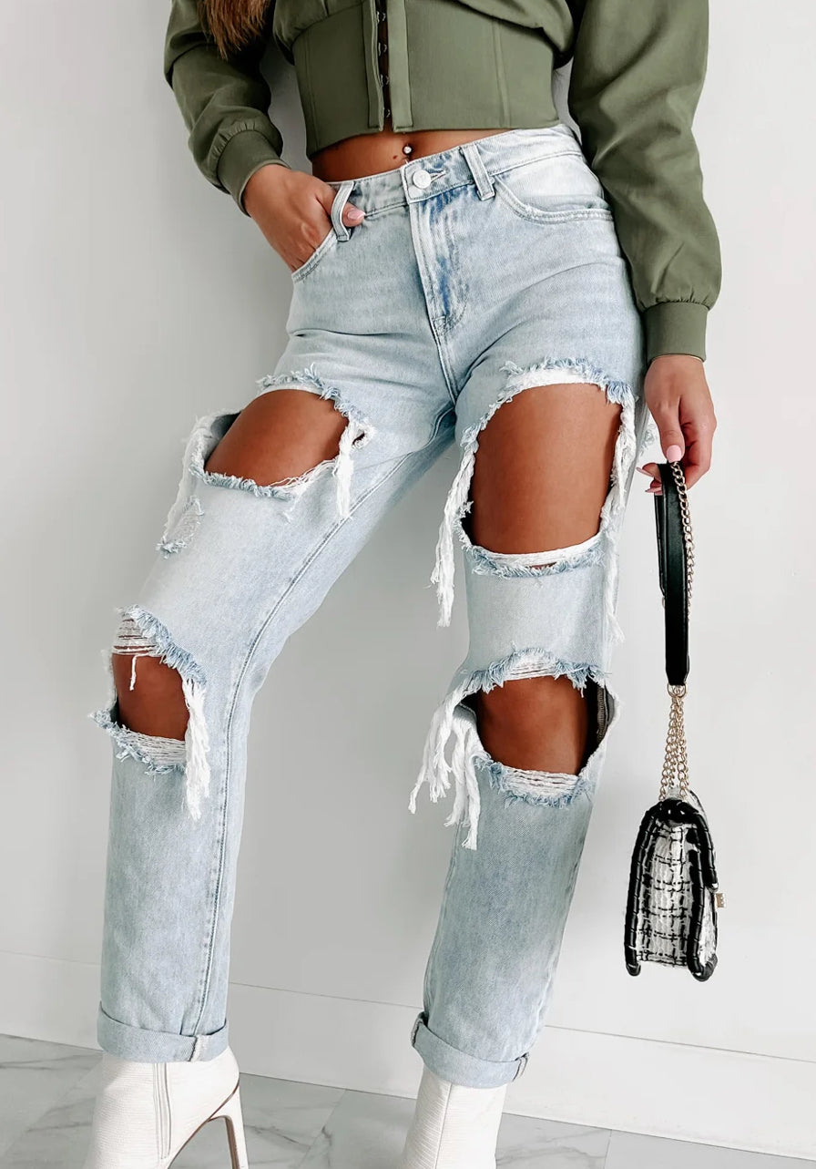 HIGH RISE BAGGY JEANS