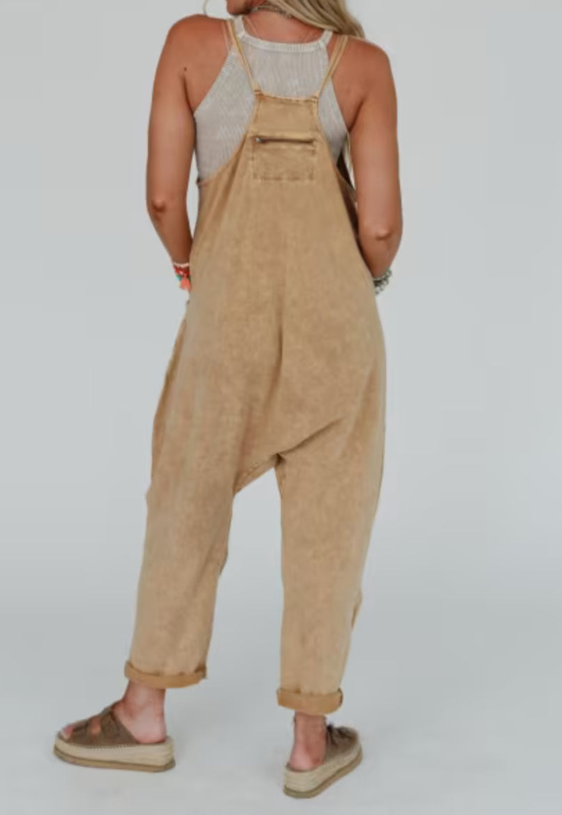 Washed Harem Jumpsuit