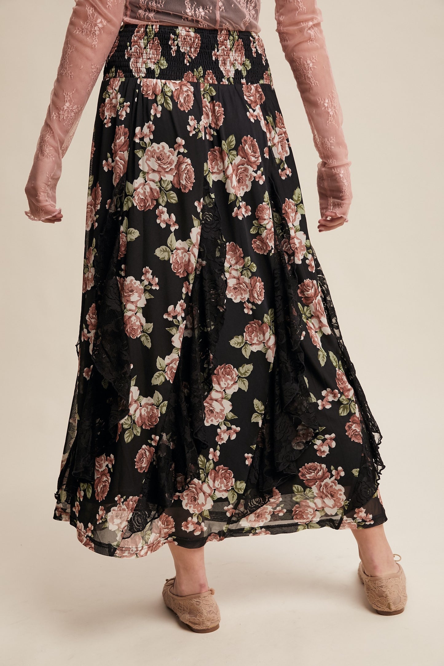 Listicle Floral Maxi Skirt