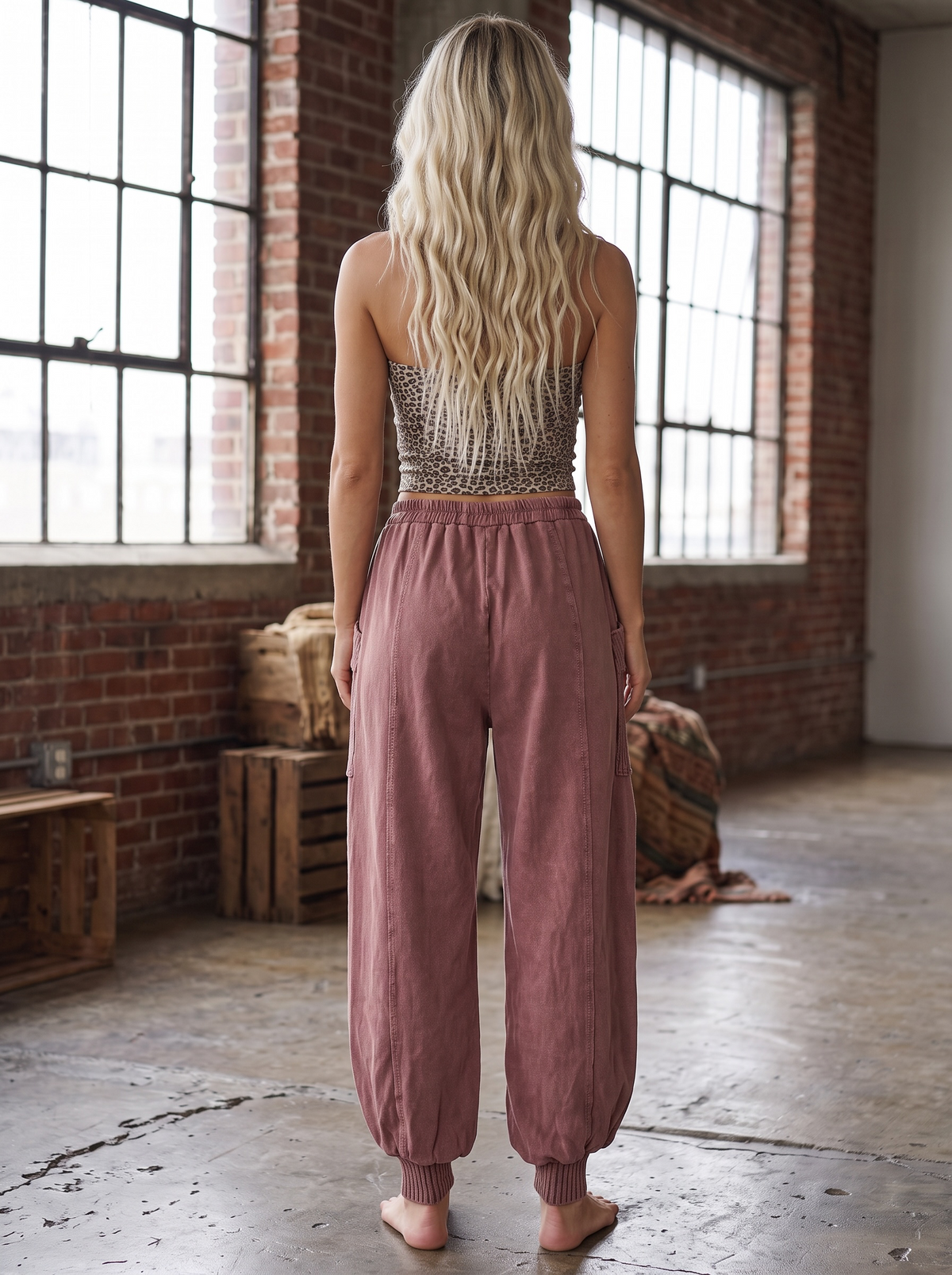 J.Her Mineral Washed Joggers