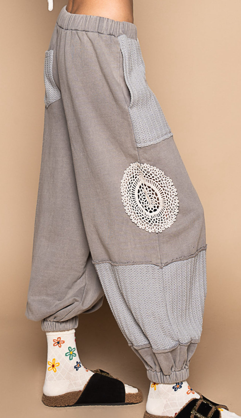 POL Doily Crochet Jogger