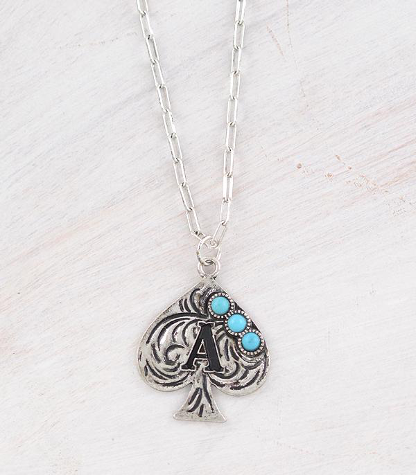 Western Spade Turquoise Necklace