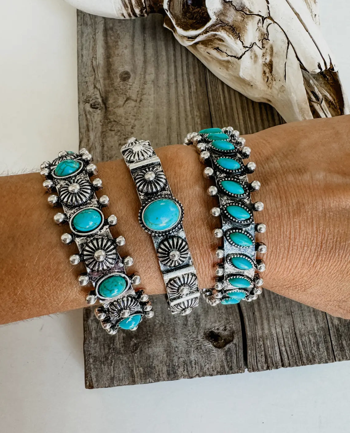 Western Concho Bracelet Set