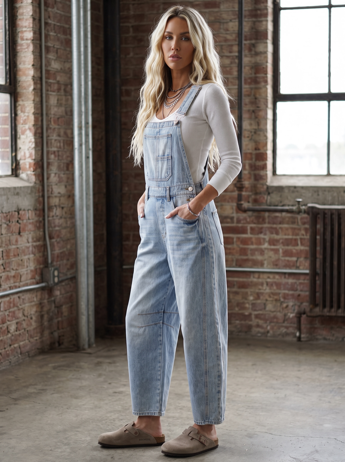 Bluivy Barrel Overalls