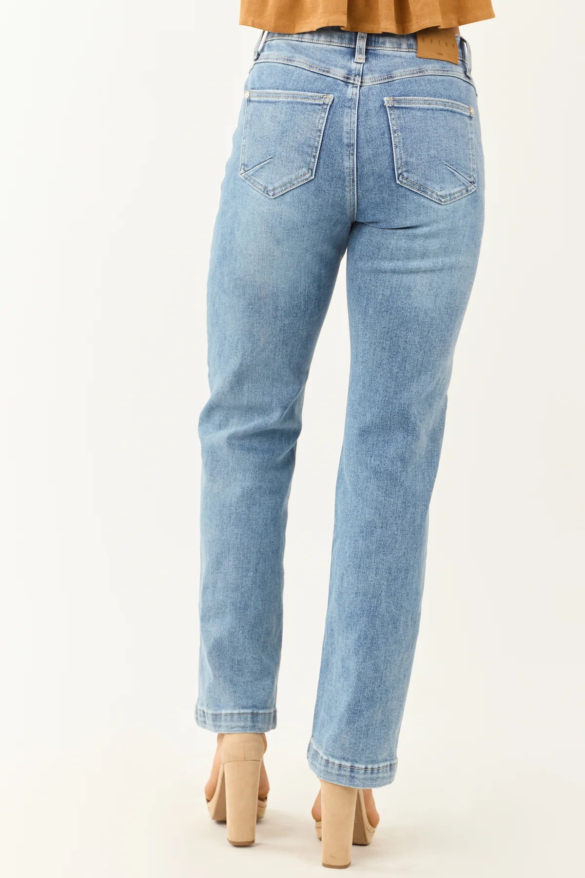 Saige Tummy Control Straight Leg Jeans
