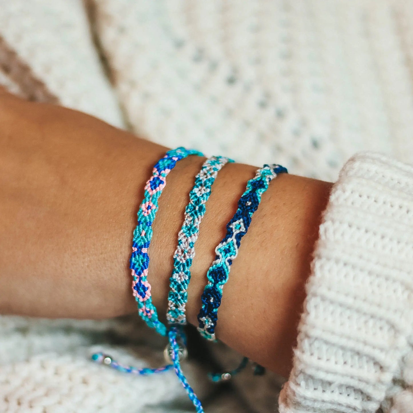 Leme Surf Braided Bracelet, Adjustable Handmade Bracelet